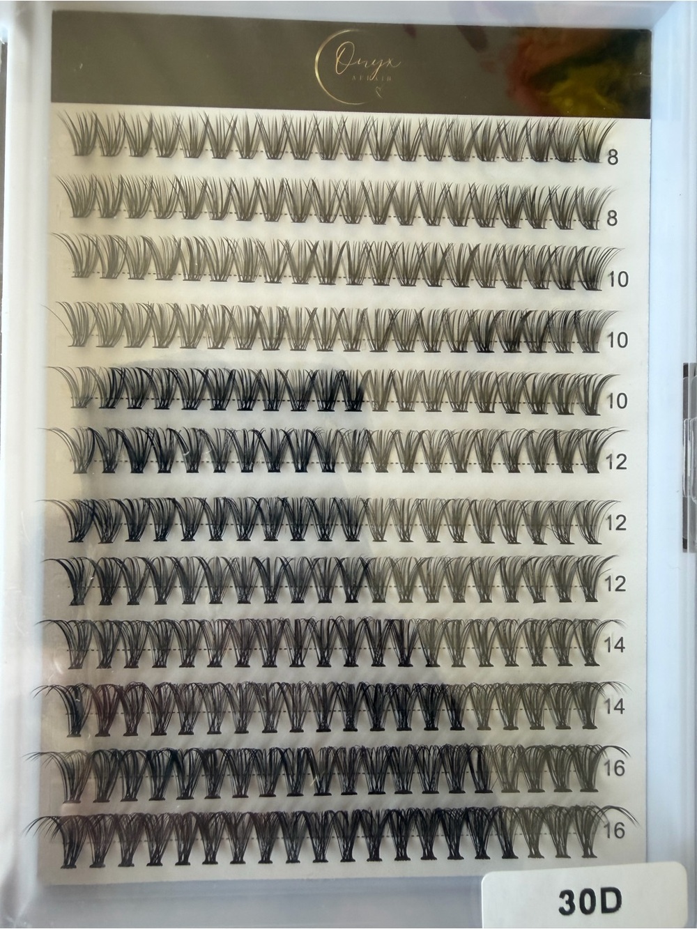 30D Lash Clusters Mixed Lengths 8–16mm